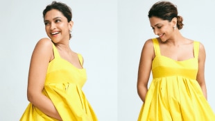 Deepika Padukone baby bump photos in yellow dress went viral