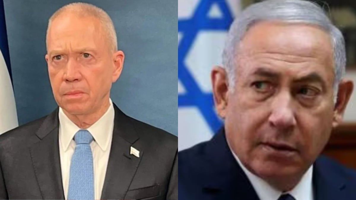 Israeli Defence Minister Yoav Gallant & Israeli Prime Minister Benjamin Netanyahu