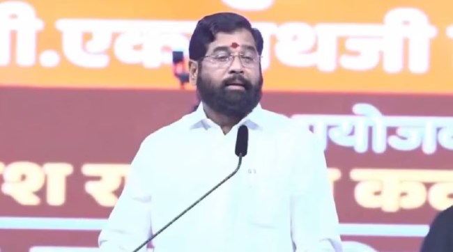 cm eknath shinde criticized uddhav thackeray for leaving thoughts of balasaheb to become chief minister
