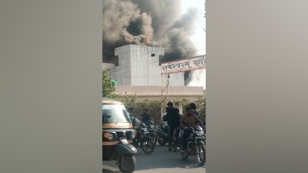 Gondia, Fire Breaks Out at Chemical Company, fulchur toll naka, Gondia, fire in gondia, No Casualties Reported, Significant Financial Loss, chemical company fire gondia, fire news, gondia news,