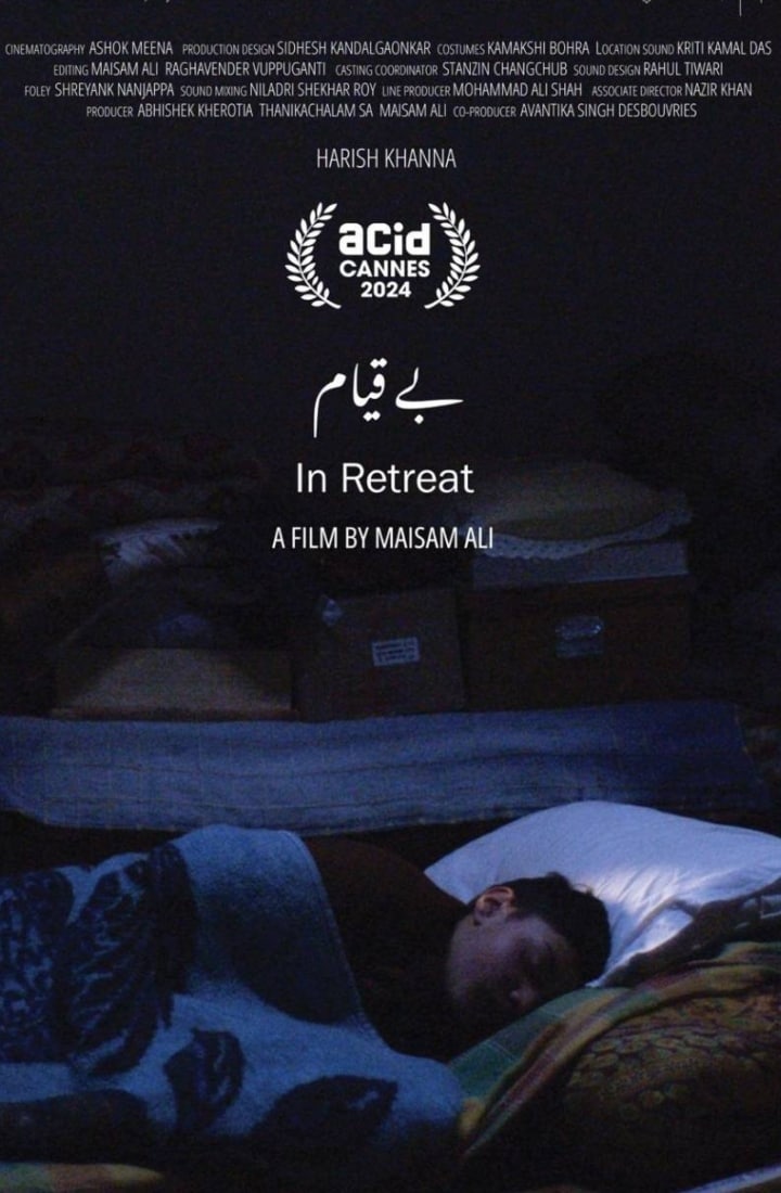In Retreat is directed by Maisam Ali. It will be screened by the Association for the Diffusion of Independent Cinema (ACID).