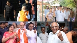 Gujarat Lok Sabha Election leader Voting photos