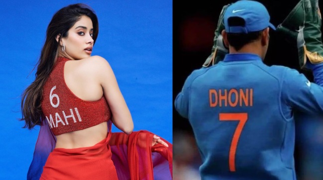Janhvi kapoor on MS Dhoni 7 number jersey confusion in mr and mrs mahi film
