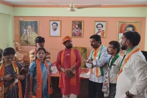 naresh mhaske visit ubt shakha in thane