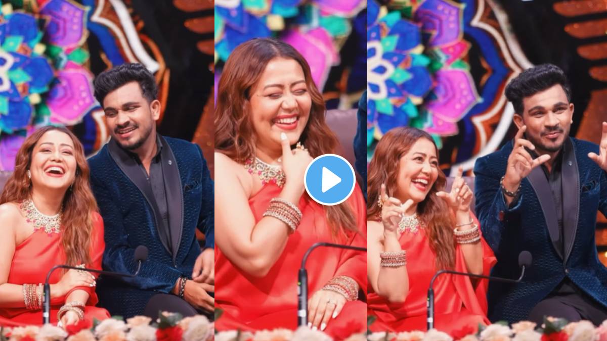 neha kakkar vibes on sanju rathod gulabi sadi song
