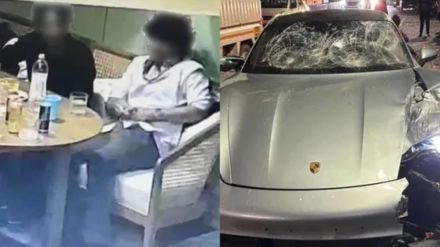 porsche pune accident