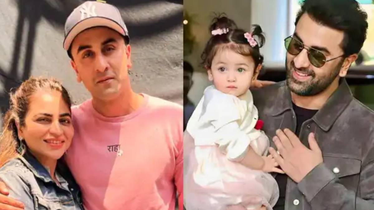 ranbir kapoor wears cute pink customised t-shirt with raha name