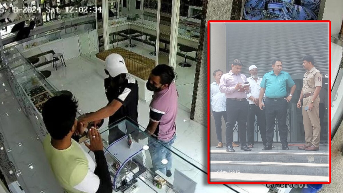 A broad daylight robbery at a gold shop in Vanwadi
