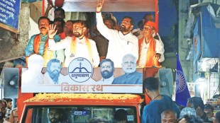 lok sabha election 2024 cm eknath shinde road show in thane for naresh mhaske s campaign