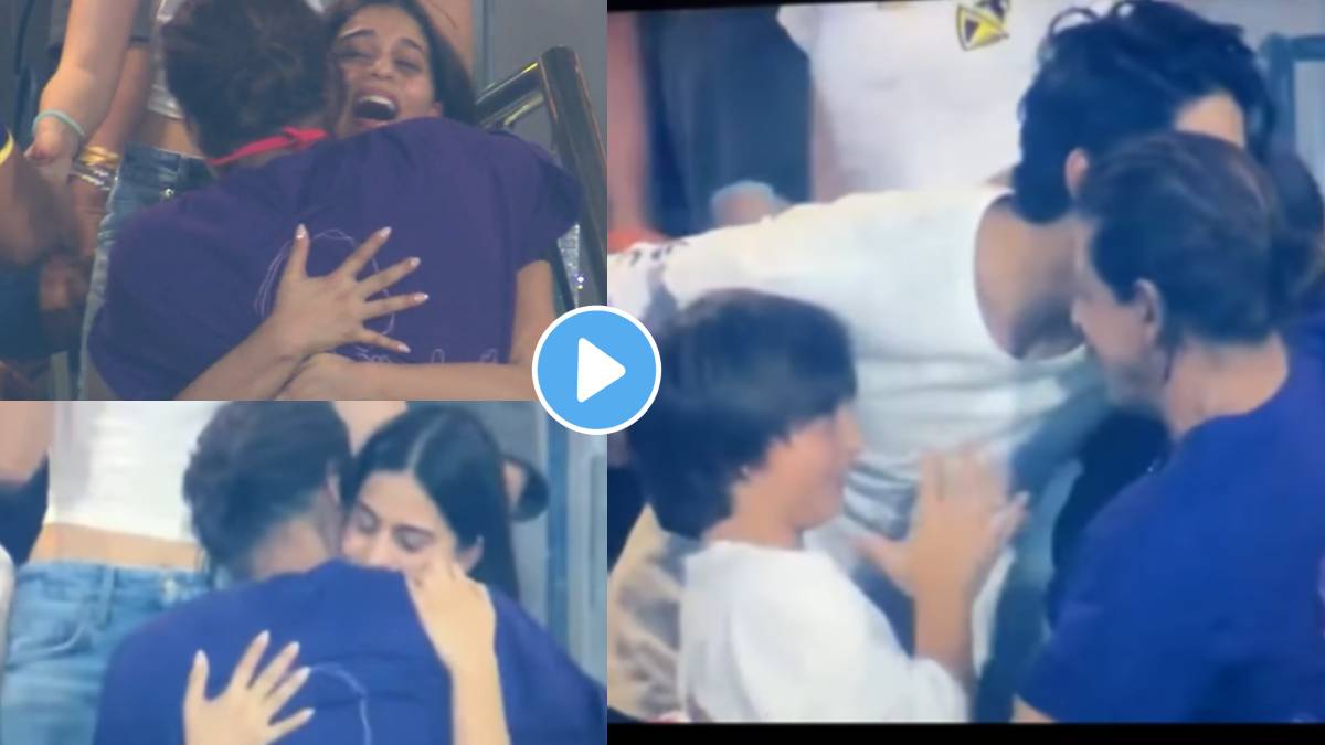 suhana khan gets emotional and hugs shah rukh khan