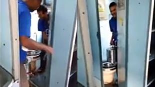 Selling tea using water in train toilet in nagpur
