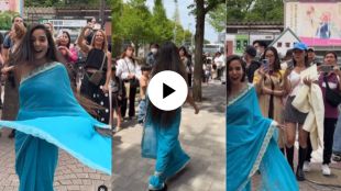 When Indian young woman wears saree and takes over streets of Japan