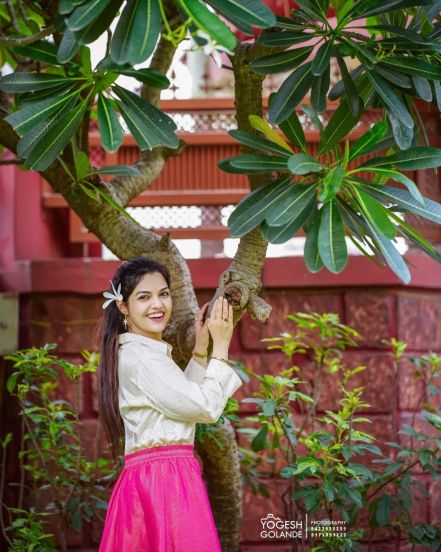 Aarya Ambekar Shirt Skirt Look