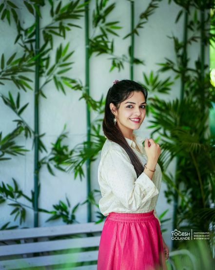Aarya Ambekar Shirt Skirt Look