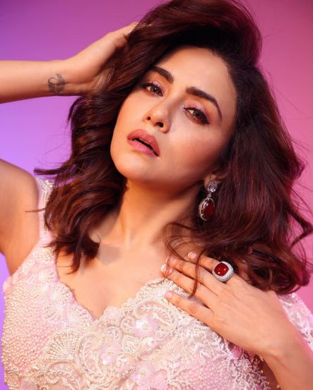 Amruta Khanvilkar White Saree