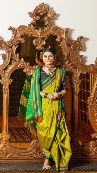 Bhargavi Chirmuley Nauvari Saree Look