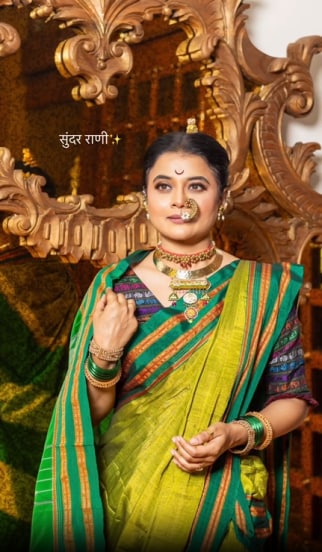 Bhargavi Chirmuley Nauvari Saree Look