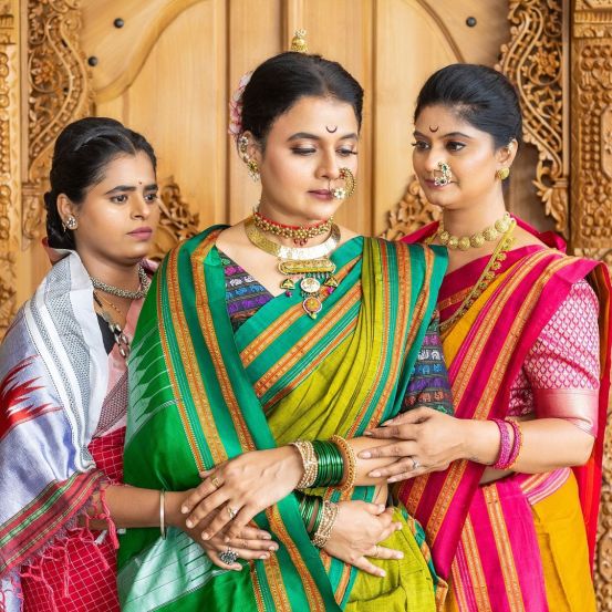 Bhargavi Chirmuley Nauvari Saree Look