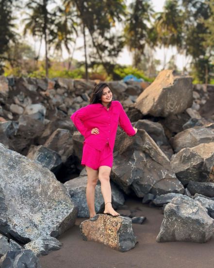 Gautami Patil photos near sea in western look went viral on social media