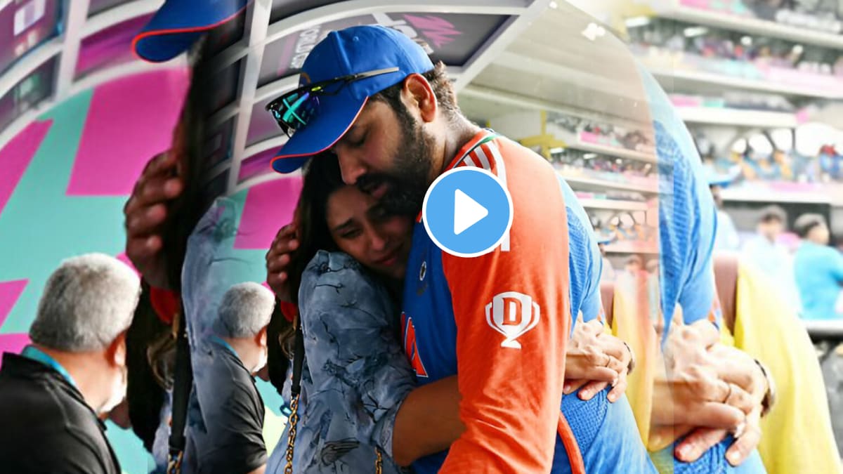 Rohit Sharma Got Emotional After Winning T20 World Cup 2024 with Wife Ritika Sajdeh