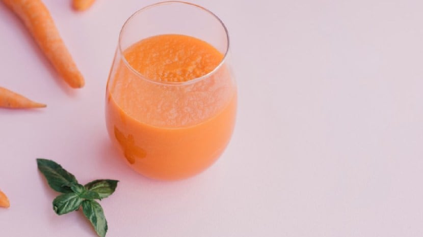 Carrot And Dryfruit Milk Healthy And Nutrition Milk