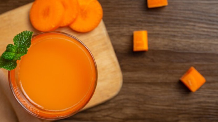 Carrot And Dryfruit Milk Healthy And Nutrition Milk
