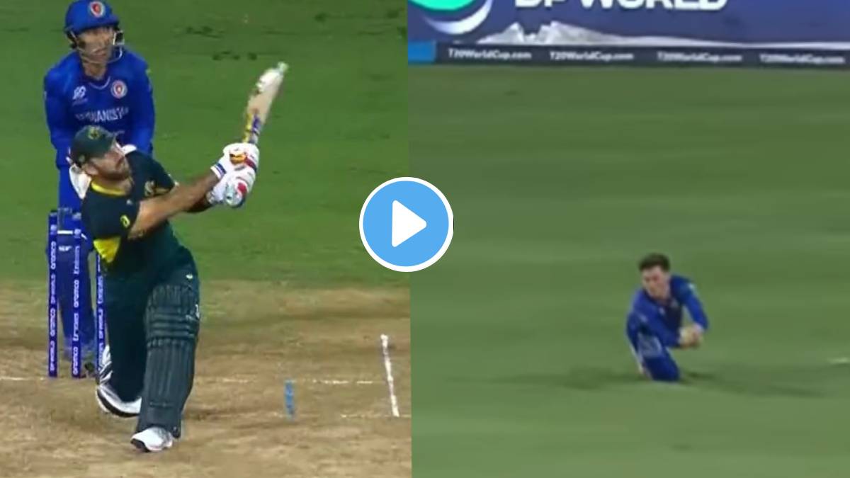 Glenn Maxwell catch by Noor Ahmed in the Gulbadin Naib over