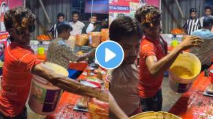Vendors Avoid steel utensil and seen stirring the mixture with his bare hands in an Asian Paints plastic container watch video