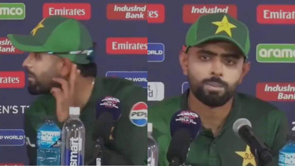 Babar Azam viral video of press conference