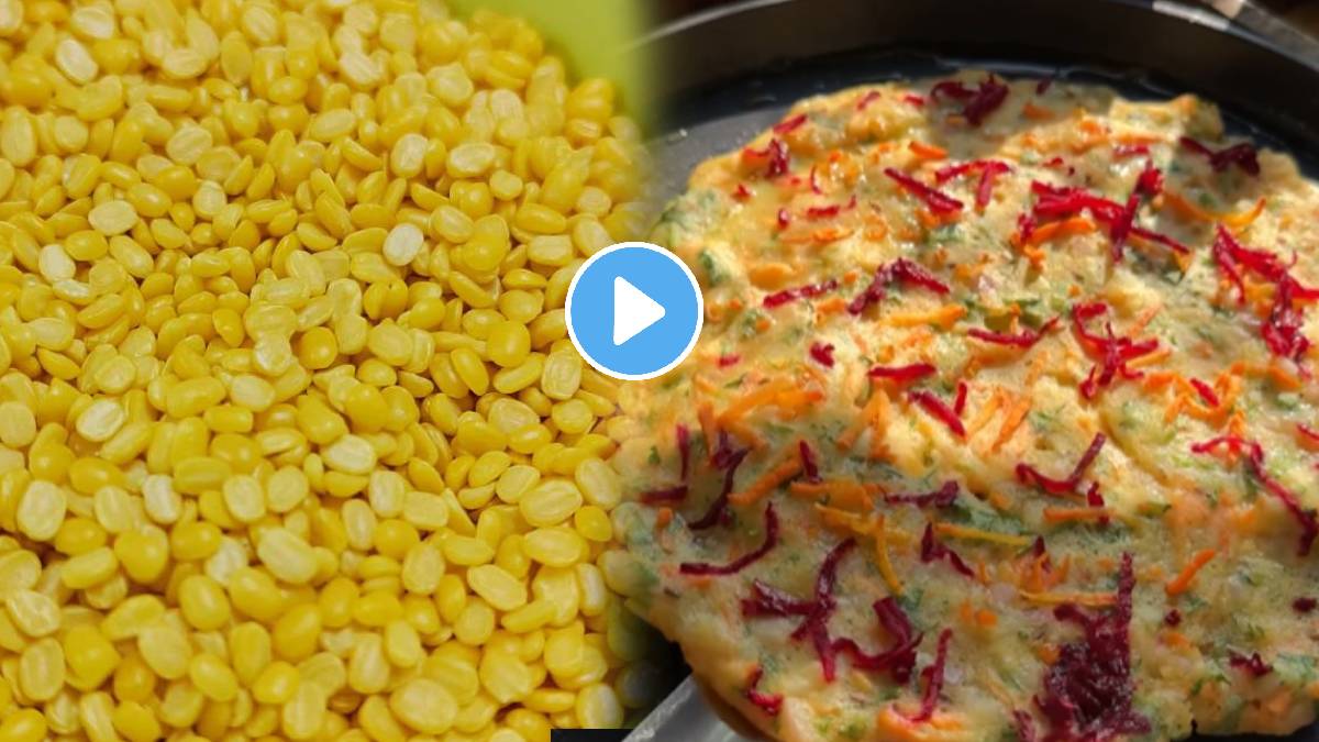 Healthy Nashta Recipe using Moong Dal High Protein Moonglet or Mung Daliche Moonglets note this homemade marathi recipes