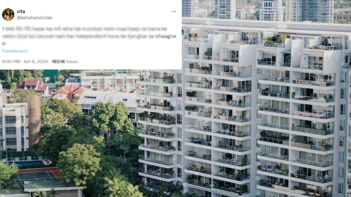 Mumbai woman highlighted high rentals for a one bedroom hall and kitchen and advised people to maintain good relations with parents