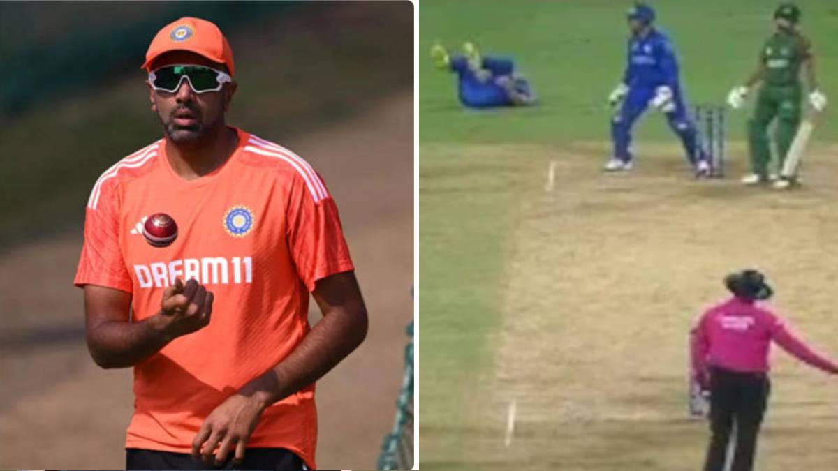 Ashwin's reaction to Gulbadin Naib's injury