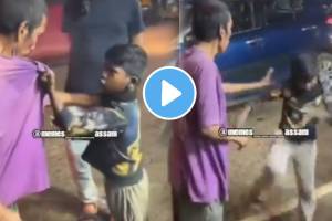 Man was trying to bullying a child instead of this child beaten him video