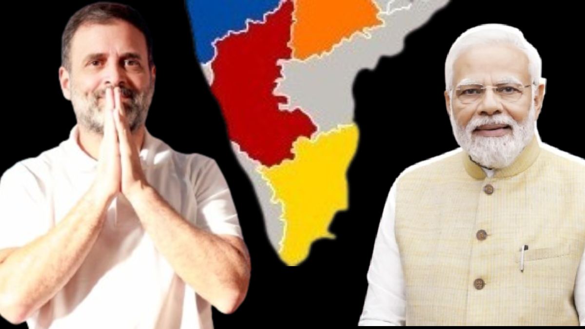 Rahul gandhi Narendra Modi South India