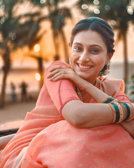 Reshma Shinde Saree Look