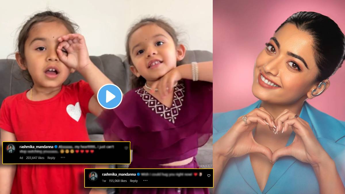 Rashmika Mandanna became obsessed with Riya Borse angaaron dance video