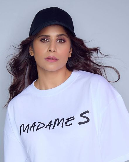 Sai Tamhankar T-Shirt Skirt Look
