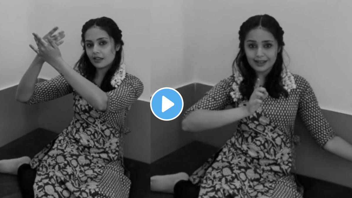Tula Shikvin Changlach Dhada fame Shivani Rangole kathak dance on ek baar dekh lijiye song of heeramandi web serial