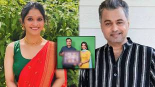 Marathi actress Shivani sonar gave a special gift to subodh bhave before the start of the new serial Tu Bhetashi Navyane