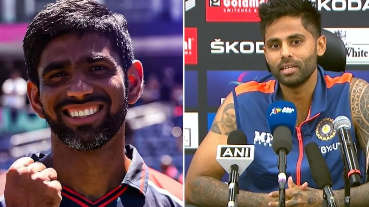 Suryakumar Yadav post for Saurabh Netravalkar