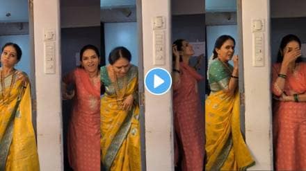 Satvya Mulichi Satvi Mulgi Fame Actress Titeeksha Tawde and Aishwarya Narkar between Acting telepathy challenge video viral