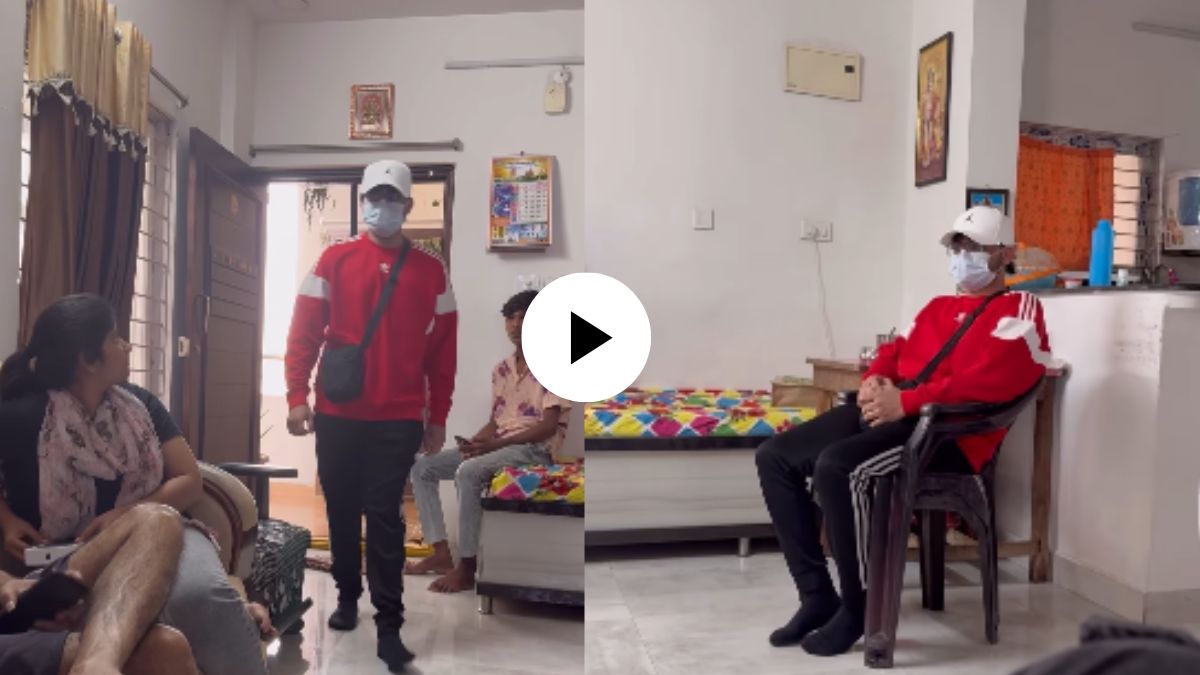 a guy returned after 2 and half year from london and enter at home as a unknown person
