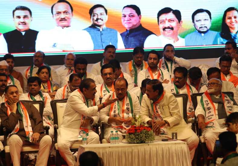 latest news about ajit pawar group celebrate NCP Foundation Day 