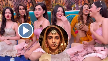 nia sharma jannat zubair reem shaikh did mimicry of Sharmin Segal as Alamzeb from heeramandi
