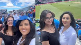 amruta fadnavis went to new york for India pakistan t20 world cup match
