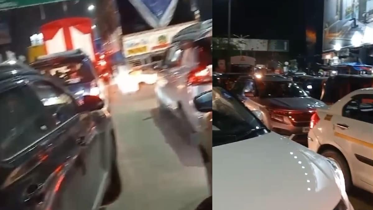 traffic jam on kalyan shilphata road