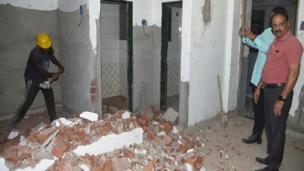 illegal building in Navapada area