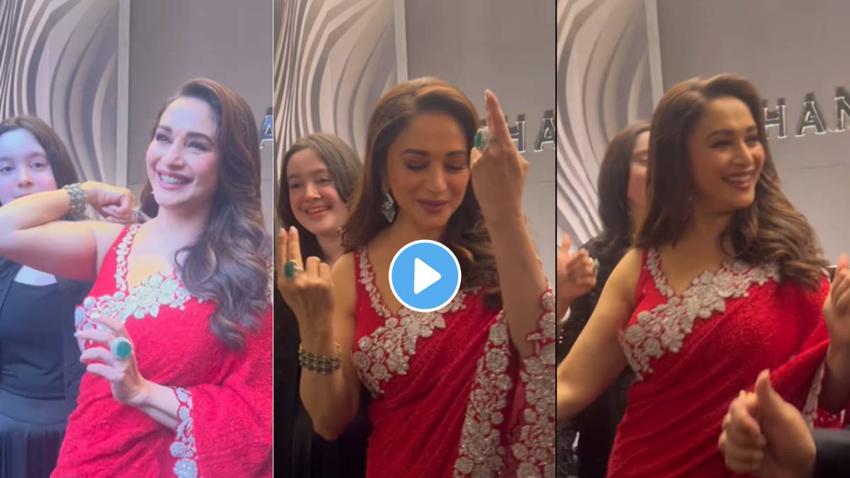 madhuri dixit dances on 30 years old song chane ke khet mein