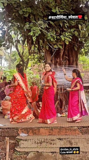 marathi-celebrities-celebrated-first-var-purnima-after-marriage