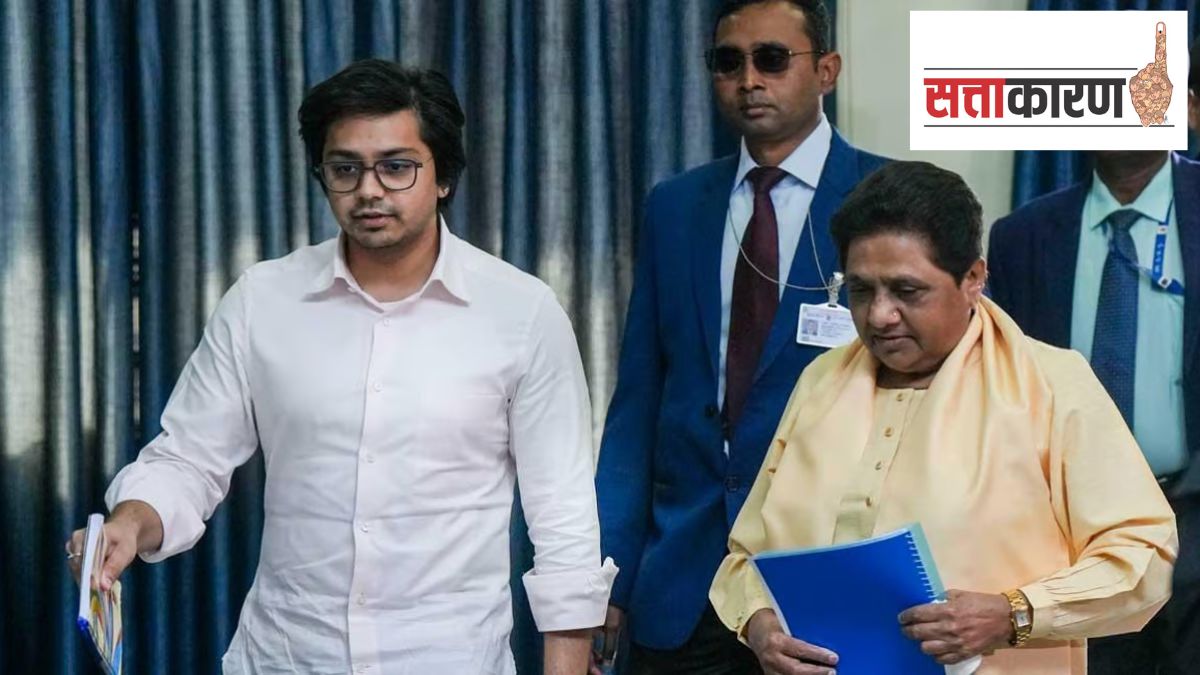 mayawati with akash anad